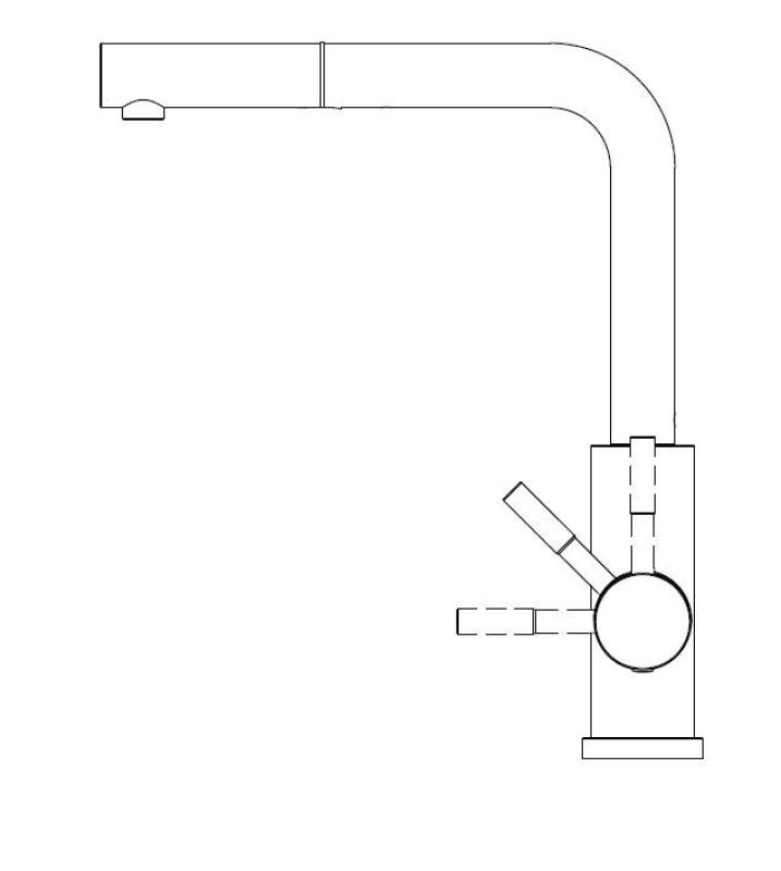 Pure.Sink Elite Steel Spark-S keukenkraan RVS met uittrekbare uitloop PS8041-02