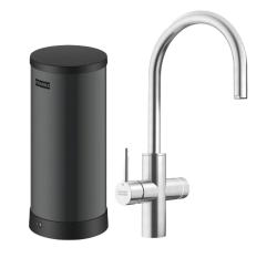 Franke Maris water hub 7L boiler 3-1 met Touch electronische kokend water kraan RVS 160.0715.718