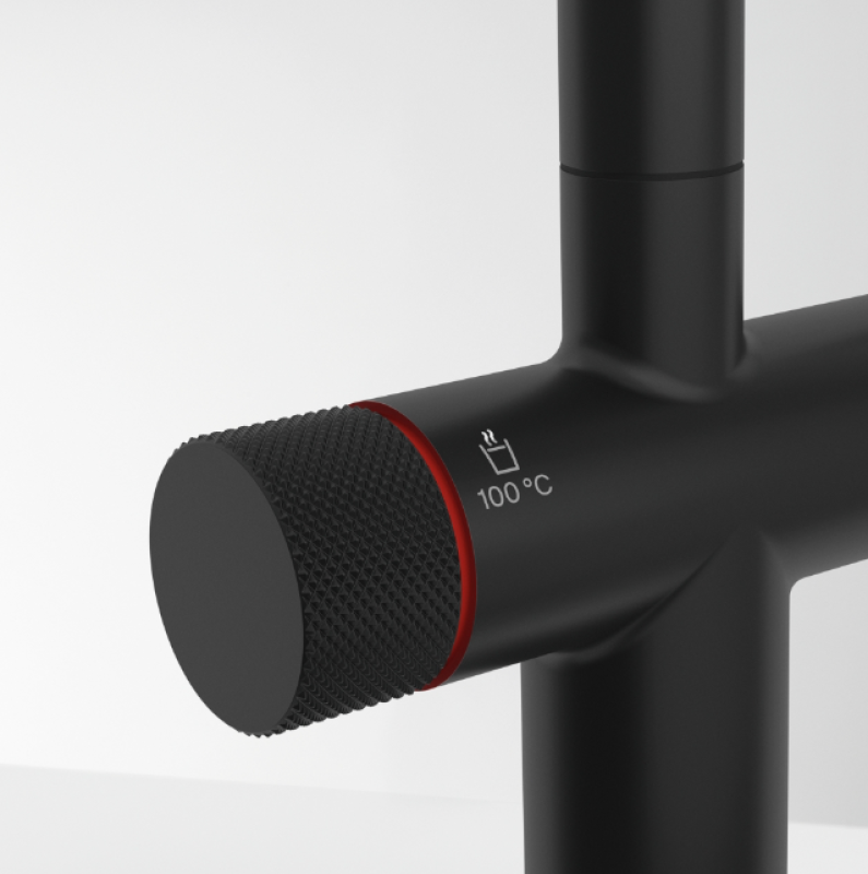 Franke Maris water hub 4L boiler 3-1 met Twist mechanische kokend water kraan mat zwart met waterhub bypass 1208967862