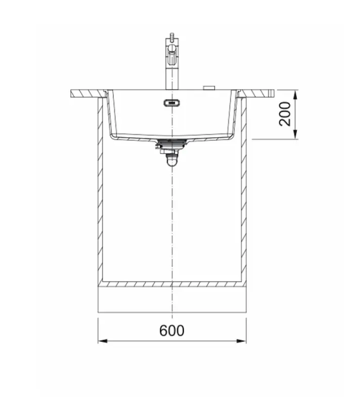 Franke Maris MRG 210-52 Fragranite Slate Grey Spoelbak Grijs Donker Vlakinbouw 135.0714.610