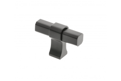 Furniture knob GTV IMPERIAL, ZnAl, matt black