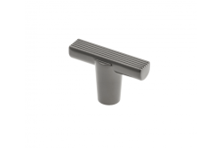 Furniture knob GTV RAY, ZnAl, light graphite