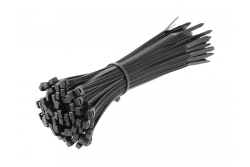 Hoegert Nylon Kabelbinders 4,8 x 200 mm 100 stuks Zwart
