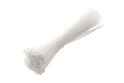 Hoegert Nylon kabelbinders 2,5 x 200 mm 100 stuks wit