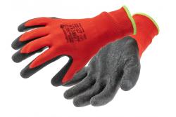 RODER latex coated protective gloves red/black 11