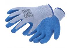 DILL latex-coated protective gloves grey/blue 10