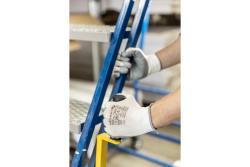 GLAN nitrile-coated protective gloves white/light gray (12 pairs/pack) 11