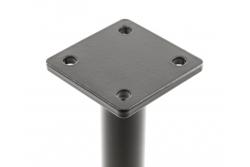 GTV RONDA SIMPLE furniture leg, cantilevered, H=180 mm, fi25 mm, steel, black matt