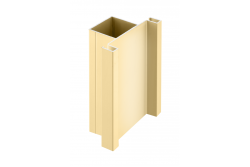 Aluminium profile handleless system VELLO, T double-sided, gold, length 3 m