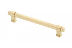 Furniture handle GTV IMPERIAL, C=160 mm, L=194 mm, ZnAl, brushed gold