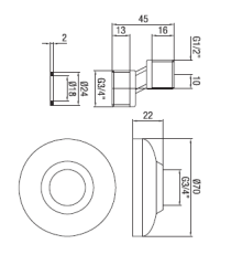 PB S-koppeling RVS 10mm Klassieke Excentriek 1/2” x 3/4” 1208969849