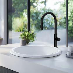 Ausmann Ceramic Brook  keramische witte ronde spoelbak opbouw  1208970092