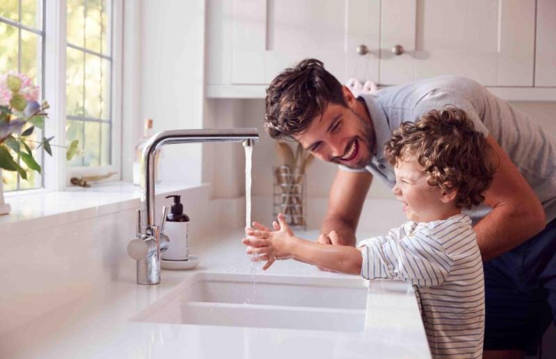 Graniteland Solo Granieten Beige Zand Spoelbak onderbouw 42x34 cm met RVS Plug 1208970612