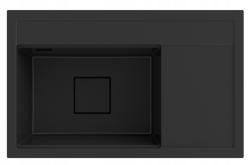 Graniteland Seta Granieten Zwarte Spoelbak opbouw 80x50 cm 1208970624