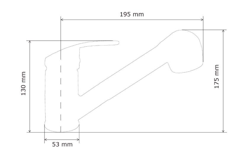 Graniteland Rhea Keukenmengkraan Grijs met Uittrekbare Uitloop en Dubbel-Functie Handdouche 1208970656