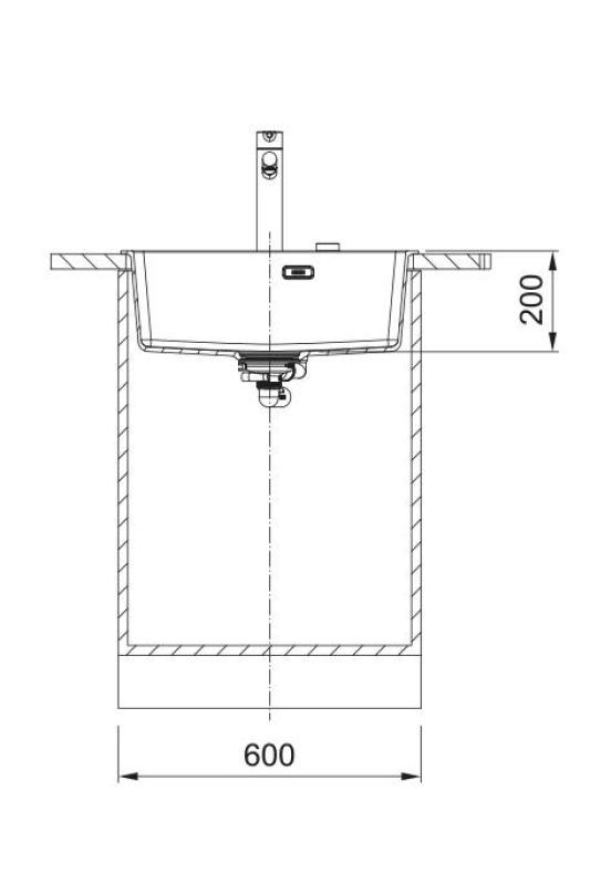 Franke Maris MRG 610-50 TL Fragranite Mat Zwart Spoelbak Opbouw met Kraangatbank  114.0668.630