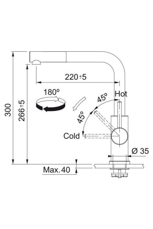 Franke Smart Glenda Keukenkraan RVS Uittrekbare Uitloop 115.0706.986