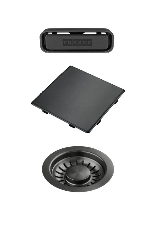 Franke Kubus 2.0 kleurset Afvoerset Gun Metal 1208970828