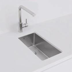 Pure.Sink Exclusivo kleine RVS spoelbak 18x40 cm 10mm radius onderbouw, vlakinbouw en opbouw PEX1840-02