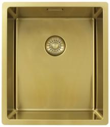 Pure.Sink Exclusivo Gouden spoelbak 34x40 cm 10mm radius onderbouw, vlakbouw en opbouw PEX3440-60