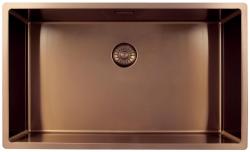 Pure.Sink Exclusivo grote Koperen spoelbak 70x40 cm 10mm radius onderbouw, vlakinbouw en opbouw PEX7040-62