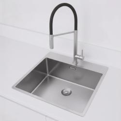 Pure.Sink Exclusivo RVS spoelbak 54x52cm Tapwing met kraangatbank 10mm radius PEX5040T-02