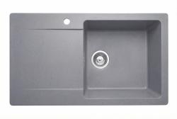 Graniteland Liri Granieten Grijze spoelbak met afdruipgedeelte 765x448 mm 1208971441