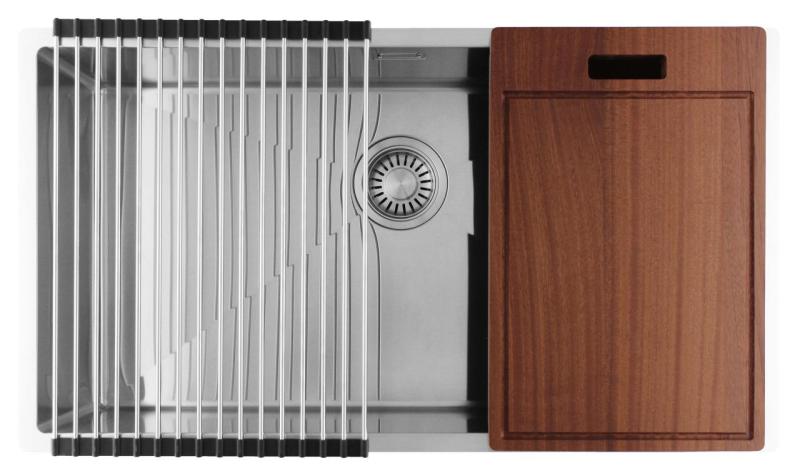 Pure.Sink Luxion Grote RVS spoelbak 74x40 cm onderbouw, vlakinbouw en opbouw PLX7440-02