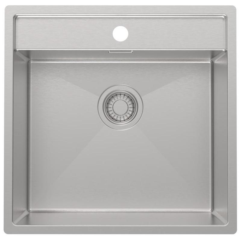 Pure.Sink Luxion RVS spoelbak 51x50 cm Tapwing met kraangatbank PLX5150T-02