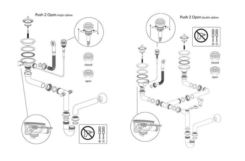 Quadri Luton pearl beige granieten opbouw spoelbak met afdruipvlak omkeerbaar 100x50cm met gouden plug 1208971771