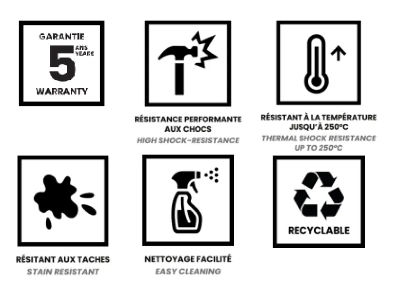 Ausmann Fibre zwart grote spoelbak 70x40cm onderbouw, opbouw en vlakbouw met automatische gouden plug 1208971864