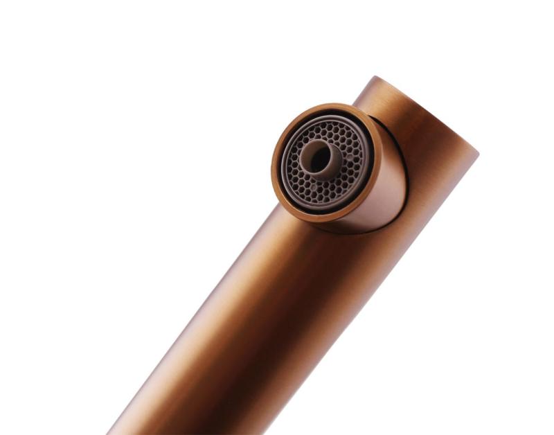 Pure.Sink Elite Steel Clear-S PVD geborsteld goud 3-weg Keukenkraan met Uittrekbare Uitloop en Gefilterd Water PS8120-60