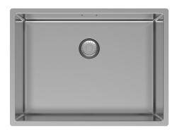 Pure.Sink Exclusivo RVS spoelbak 55x40 cm 10mm radius onderbouw, vlakbouw en opbouw PEX5540-02