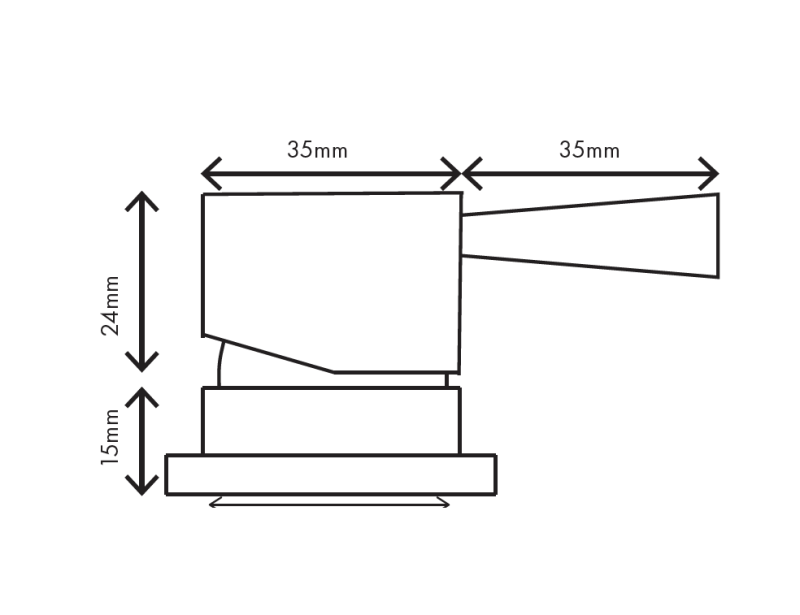 MURO TUA 2-gats wastafelkraan chroom met haakse uitloop 1208972108