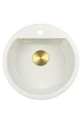 Pure.Sink Universal afvoer bedekking, korfplug kapje Goud rond geslepen deksel voor putje WSTCOV-60
