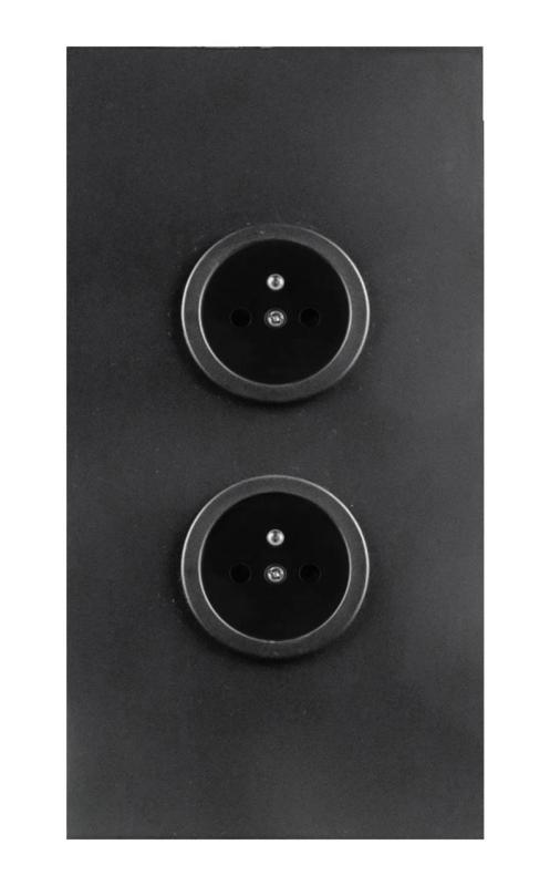 Indux Corner Еnergiezuil met 2 Stopcontacten Penaarde Zwart 1208972278