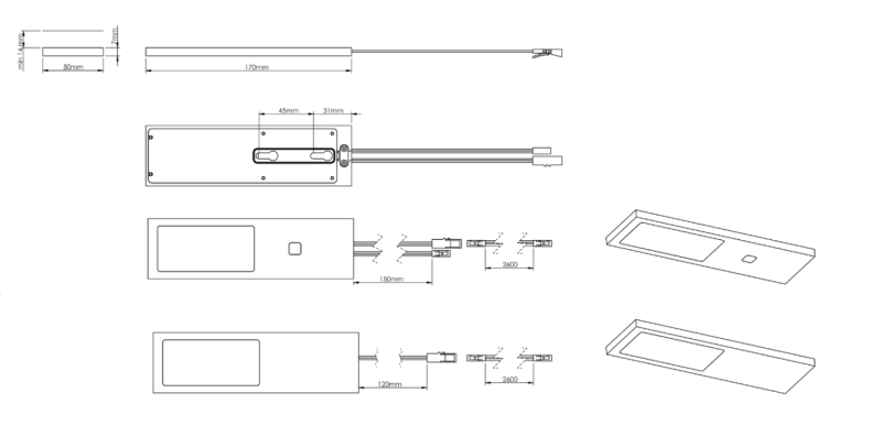 Indux Solin Keuken Opbouw Multi Tone LED Set 2 Spots x 3.6 W Koper 1208972348