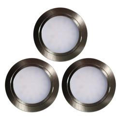 Indux Luma kleine inbouw keuken LED Spot set 3 spots met LED-driver RVS-look 1208972372