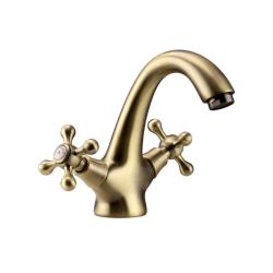 Aquanello Heritage Ascot Klassieke Nostalgische Wastafelmengkraan Brons BN-4101-HA