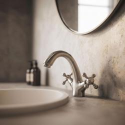 Aquanello Heritage Ascot Klassieke Nostalgische Wastafelmengkraan RVS NB-4101-HA