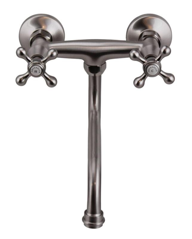 Aquanello Heritage Ascot Klassieke Keuken Muurkraan RVS NB-4111-HA