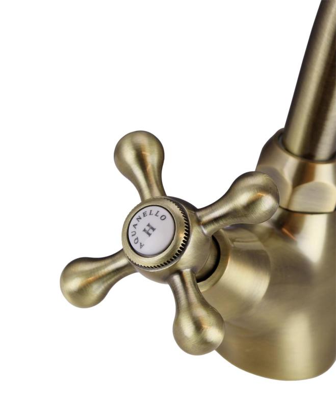 Aquanello Heritage Ascot Klassieke Keuken Nostalgische Keukenkraan Brons BN-4004-HA