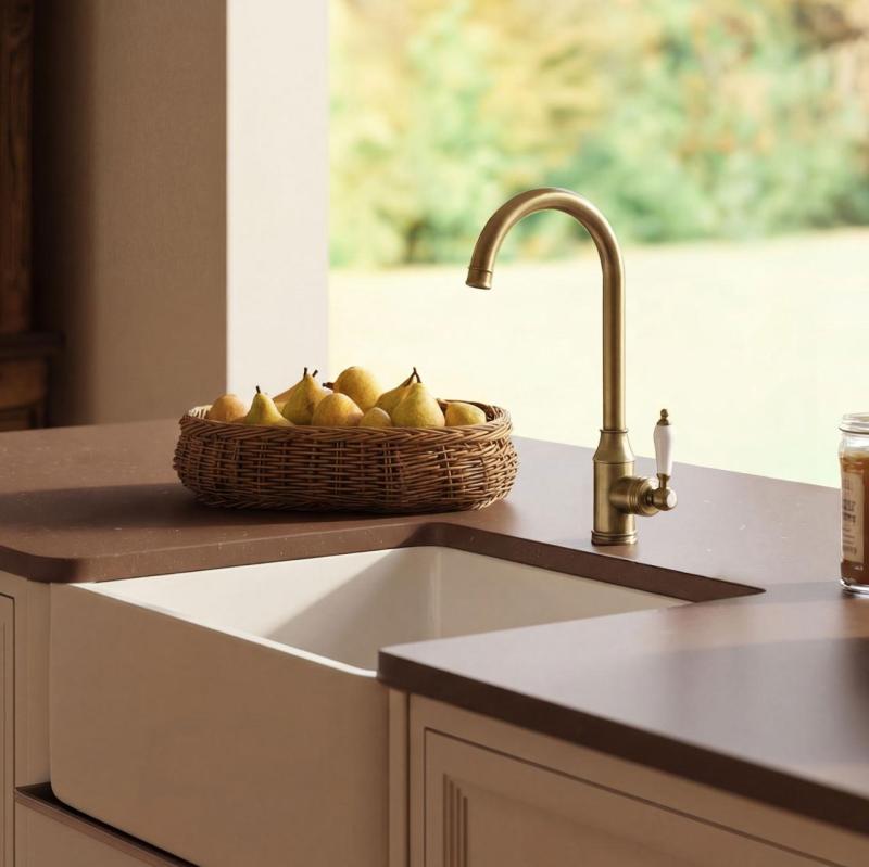 Aquanello Heritage Manor Klassieke Keuken Nostalgische Keukenkraan Brons BN-9001-HM