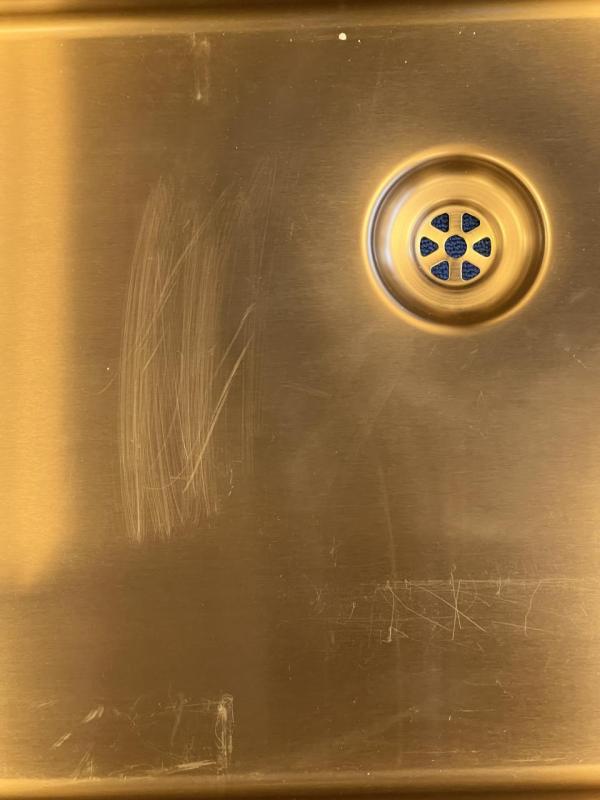 OUTLET Bekraste Pure.Sink Exclusivo grote Koperen spoelbak 70x40 cm 10mm radius onderbouw, vlakinbouw en opbouw PEX7040-62